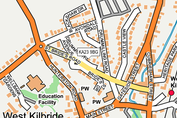 KA23 9BG map - OS OpenMap – Local (Ordnance Survey)