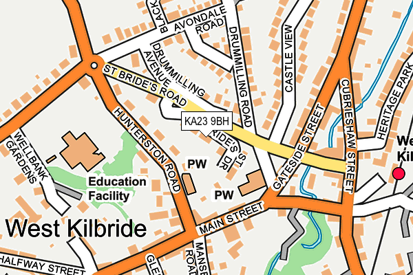 KA23 9BH map - OS OpenMap – Local (Ordnance Survey)