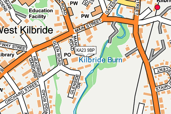 KA23 9BP map - OS OpenMap – Local (Ordnance Survey)