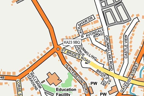 KA23 9BQ map - OS OpenMap – Local (Ordnance Survey)