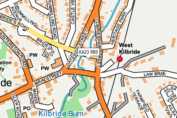 KA23 9BS map - OS OpenMap – Local (Ordnance Survey)