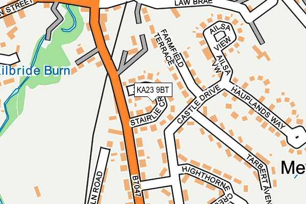 KA23 9BT map - OS OpenMap – Local (Ordnance Survey)