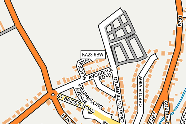 KA23 9BW map - OS OpenMap – Local (Ordnance Survey)