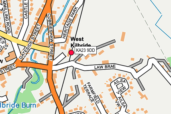 KA23 9DD map - OS OpenMap – Local (Ordnance Survey)