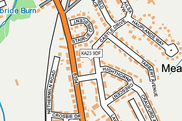 KA23 9DF map - OS OpenMap – Local (Ordnance Survey)