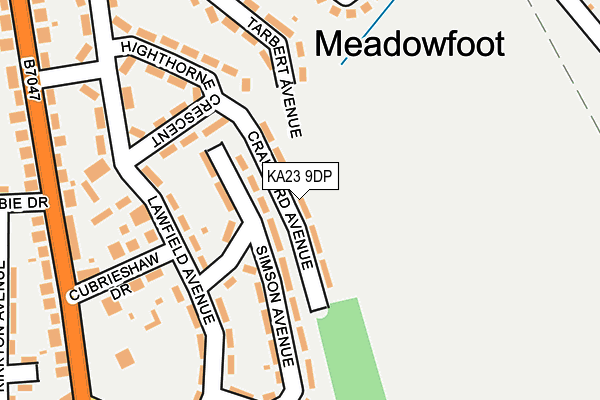 KA23 9DP map - OS OpenMap – Local (Ordnance Survey)