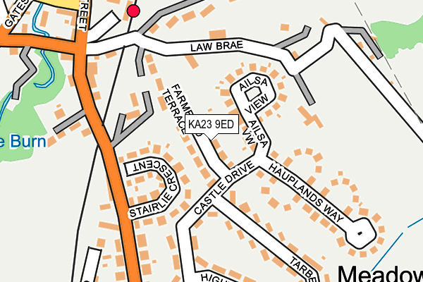 KA23 9ED map - OS OpenMap – Local (Ordnance Survey)