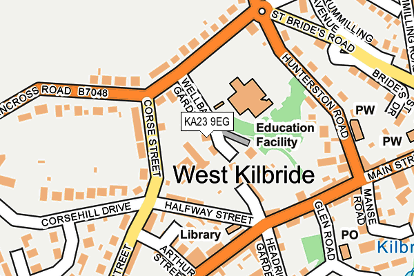 KA23 9EG map - OS OpenMap – Local (Ordnance Survey)