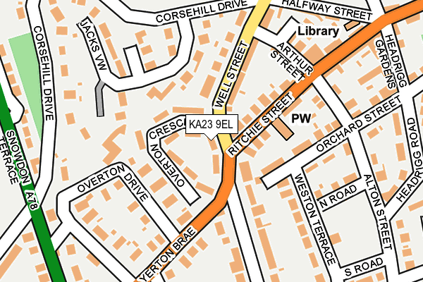 KA23 9EL map - OS OpenMap – Local (Ordnance Survey)