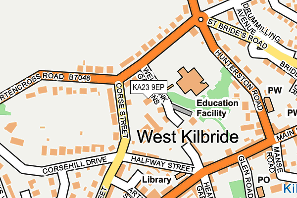 KA23 9EP map - OS OpenMap – Local (Ordnance Survey)