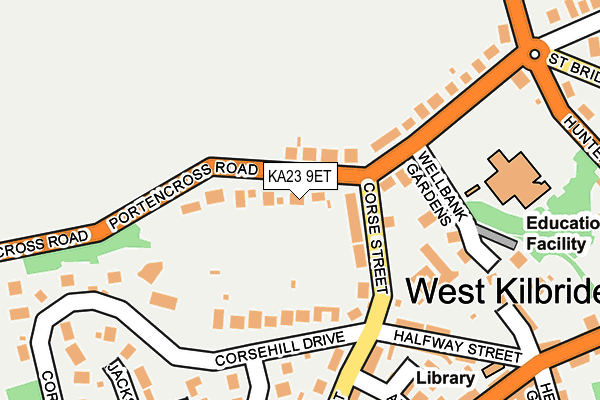 KA23 9ET map - OS OpenMap – Local (Ordnance Survey)