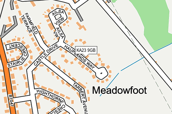 KA23 9GB map - OS OpenMap – Local (Ordnance Survey)