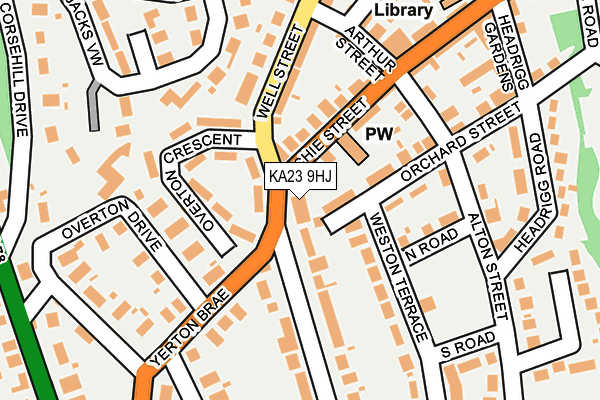 KA23 9HJ map - OS OpenMap – Local (Ordnance Survey)