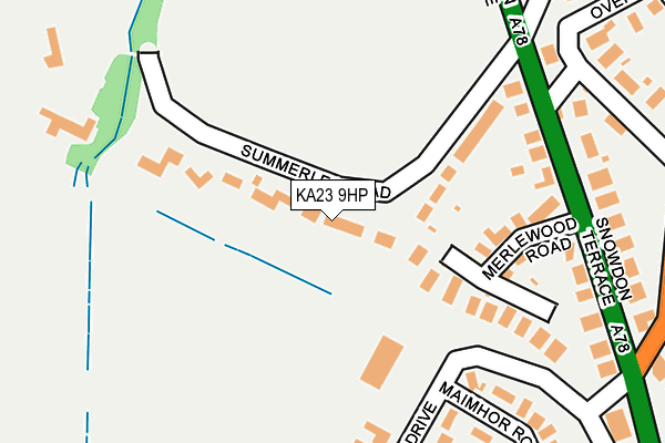 KA23 9HP map - OS OpenMap – Local (Ordnance Survey)