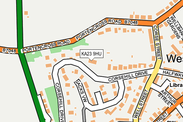 KA23 9HU map - OS OpenMap – Local (Ordnance Survey)