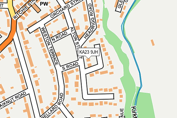 KA23 9JH map - OS OpenMap – Local (Ordnance Survey)