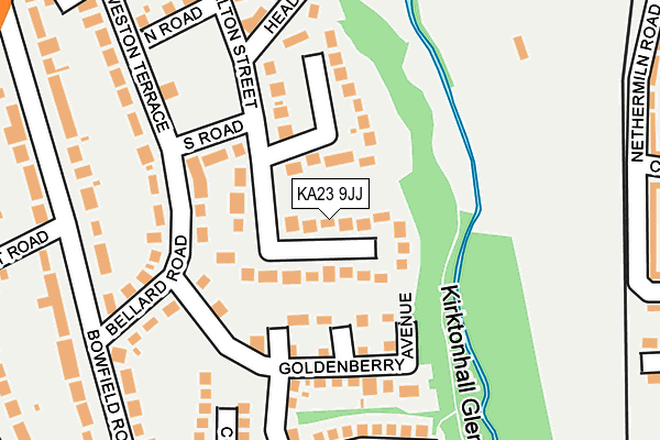 KA23 9JJ map - OS OpenMap – Local (Ordnance Survey)