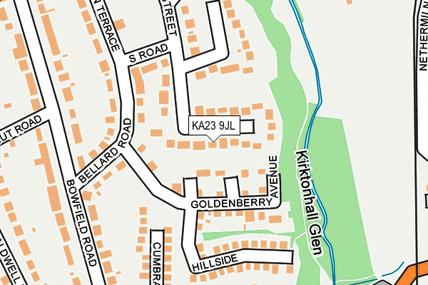 KA23 9JL map - OS OpenMap – Local (Ordnance Survey)