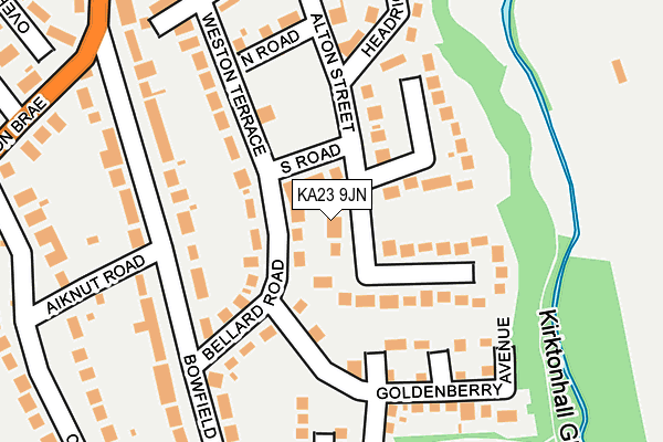 KA23 9JN map - OS OpenMap – Local (Ordnance Survey)