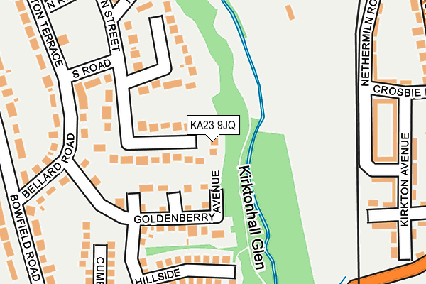 KA23 9JQ map - OS OpenMap – Local (Ordnance Survey)