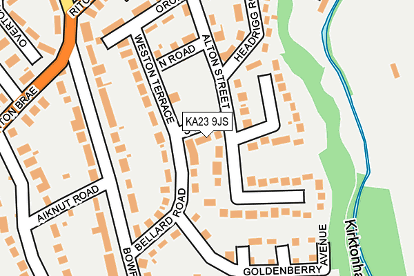 KA23 9JS map - OS OpenMap – Local (Ordnance Survey)