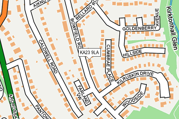 KA23 9LA map - OS OpenMap – Local (Ordnance Survey)