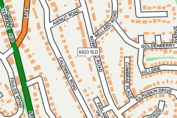 KA23 9LD map - OS OpenMap – Local (Ordnance Survey)