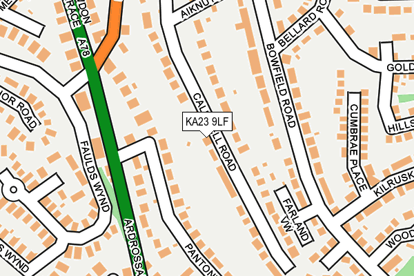 KA23 9LF map - OS OpenMap – Local (Ordnance Survey)