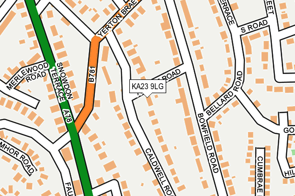 KA23 9LG map - OS OpenMap – Local (Ordnance Survey)