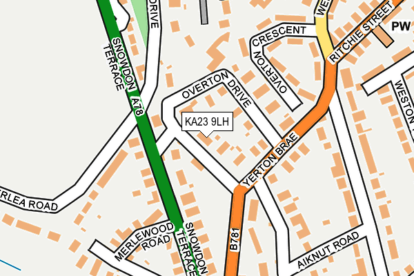 KA23 9LH map - OS OpenMap – Local (Ordnance Survey)
