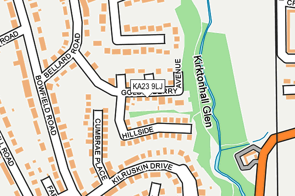 KA23 9LJ map - OS OpenMap – Local (Ordnance Survey)