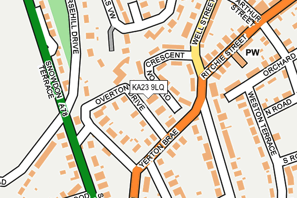 KA23 9LQ map - OS OpenMap – Local (Ordnance Survey)