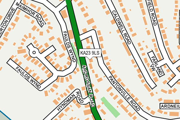 KA23 9LS map - OS OpenMap – Local (Ordnance Survey)