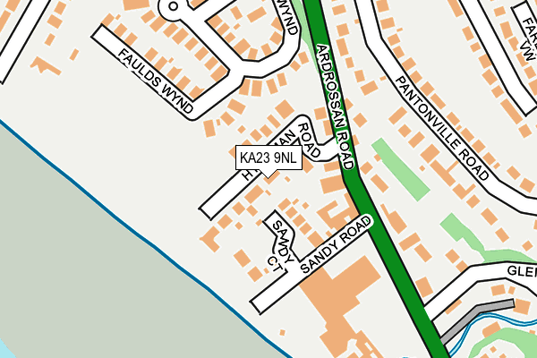 KA23 9NL map - OS OpenMap – Local (Ordnance Survey)