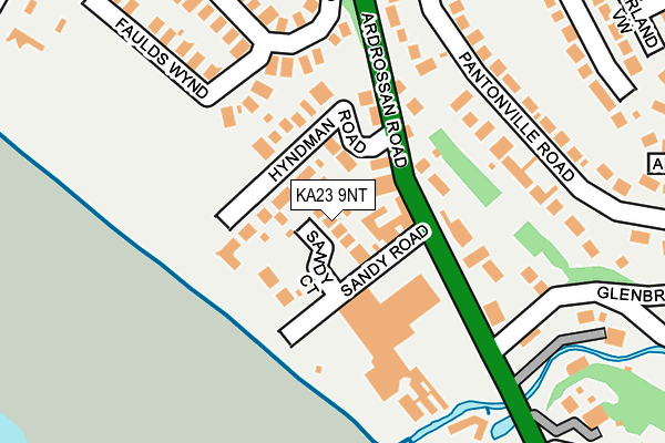 KA23 9NT map - OS OpenMap – Local (Ordnance Survey)