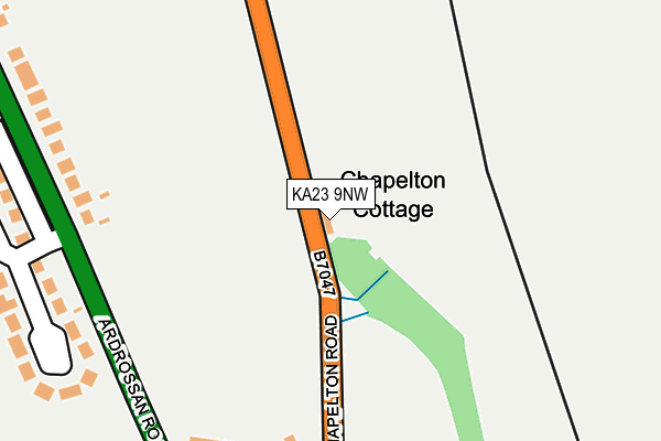 KA23 9NW map - OS OpenMap – Local (Ordnance Survey)