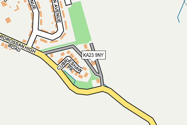 KA23 9NY map - OS OpenMap – Local (Ordnance Survey)