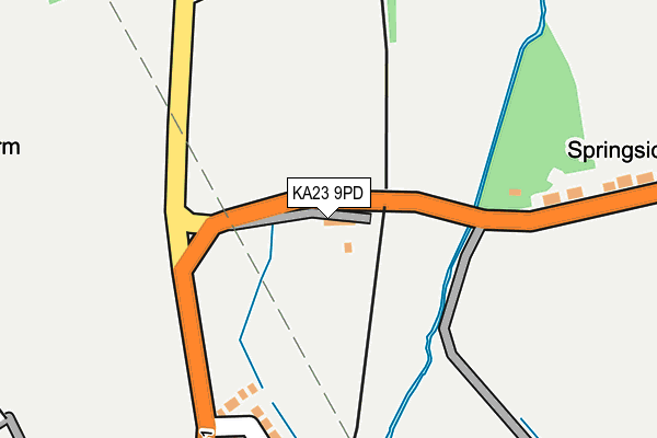 KA23 9PD map - OS OpenMap – Local (Ordnance Survey)