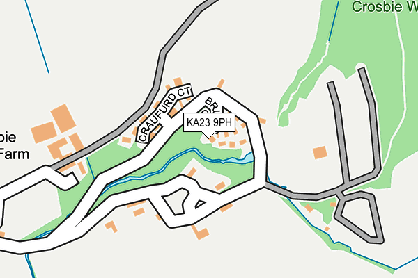 KA23 9PH map - OS OpenMap – Local (Ordnance Survey)