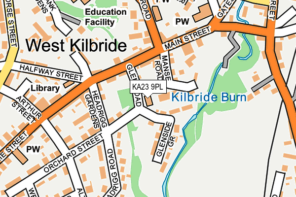 KA23 9PL map - OS OpenMap – Local (Ordnance Survey)