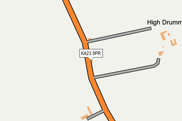 KA23 9PR map - OS OpenMap – Local (Ordnance Survey)