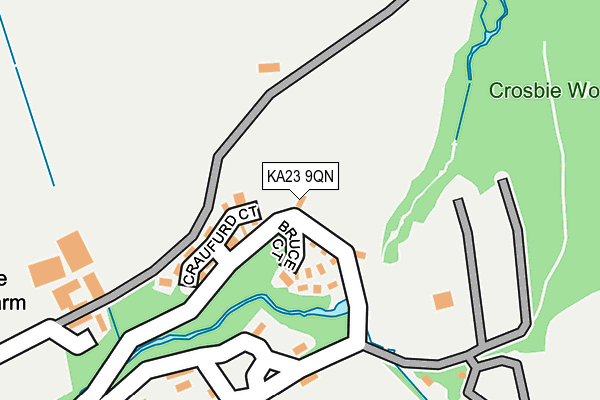 KA23 9QN map - OS OpenMap – Local (Ordnance Survey)