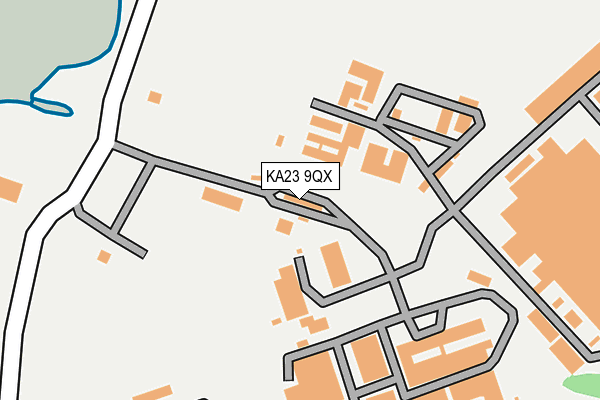 KA23 9QX map - OS OpenMap – Local (Ordnance Survey)