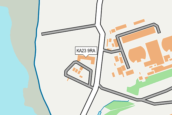KA23 9RA map - OS OpenMap – Local (Ordnance Survey)