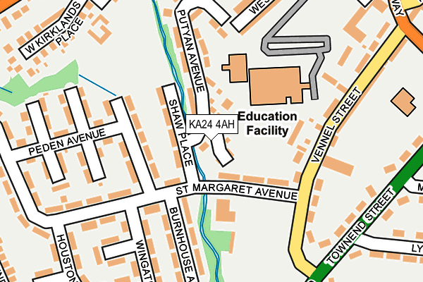 KA24 4AH map - OS OpenMap – Local (Ordnance Survey)