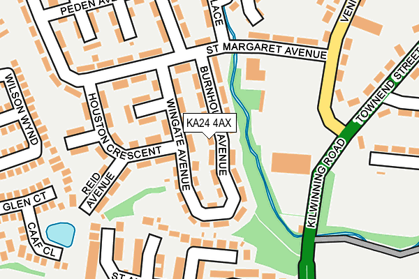 KA24 4AX map - OS OpenMap – Local (Ordnance Survey)