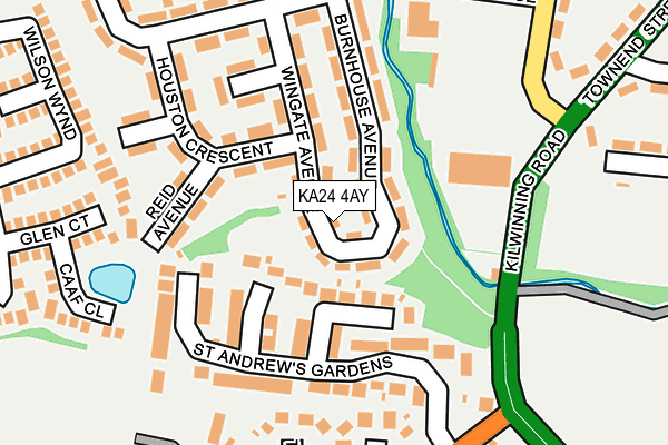 KA24 4AY map - OS OpenMap – Local (Ordnance Survey)