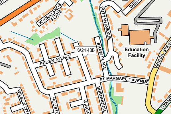 KA24 4BB map - OS OpenMap – Local (Ordnance Survey)