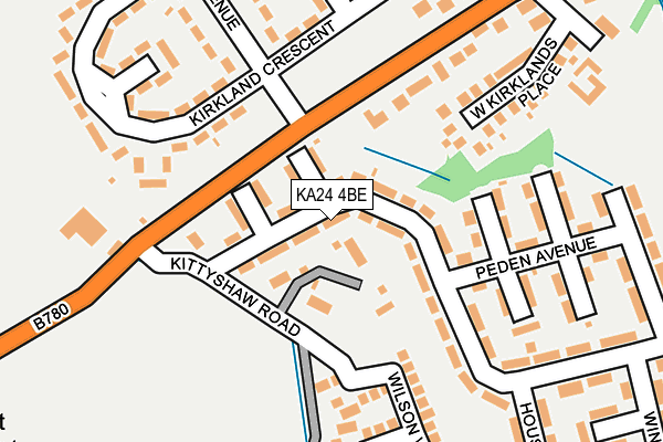 KA24 4BE map - OS OpenMap – Local (Ordnance Survey)