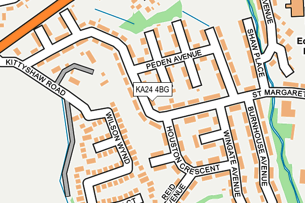 KA24 4BG map - OS OpenMap – Local (Ordnance Survey)